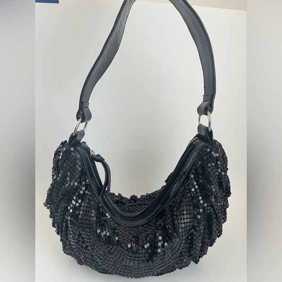 Bebe ruffled metal mesh mini bag - Picture 3 of 6